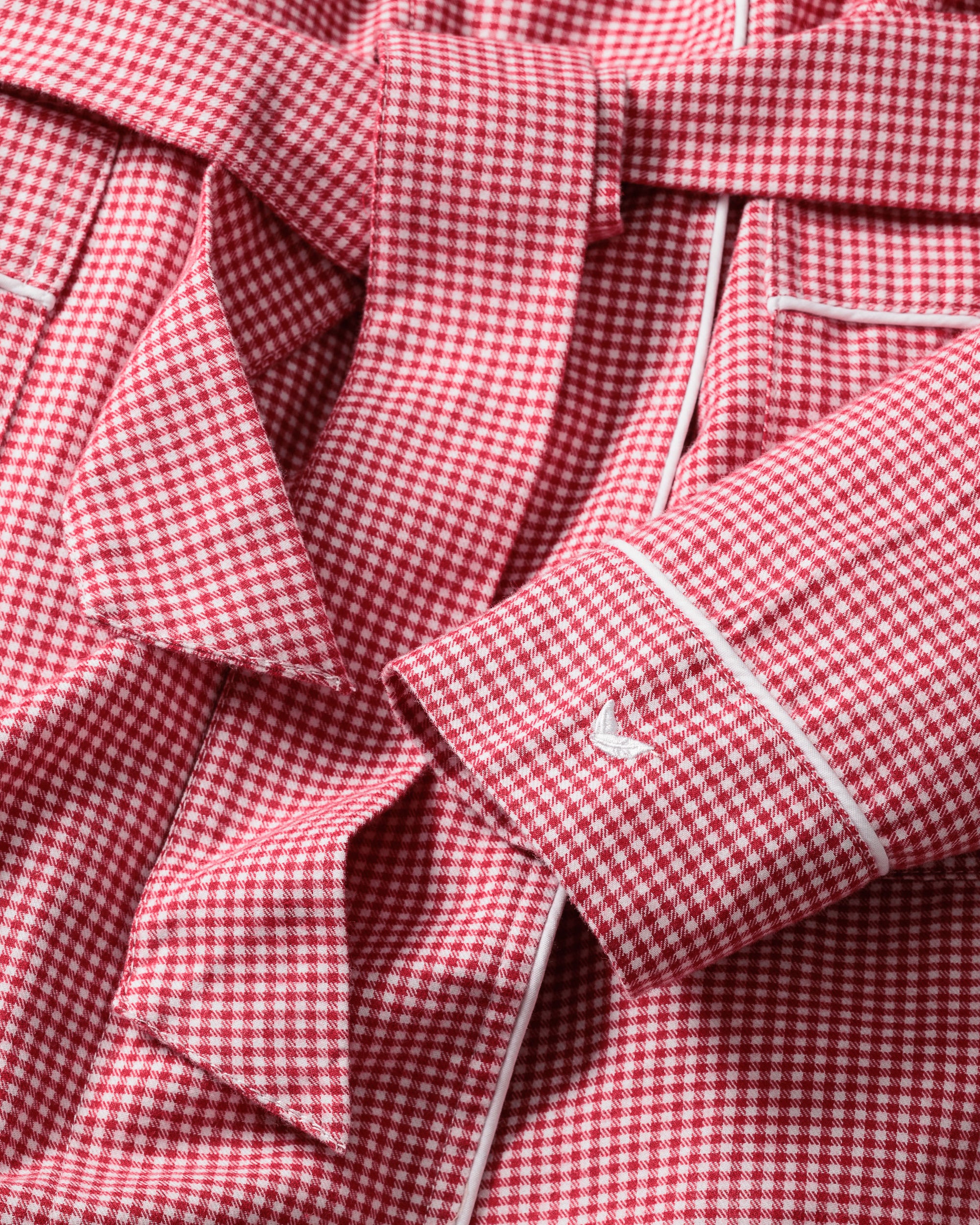 Children's Red Mini Gingham Robe | Petite Plume