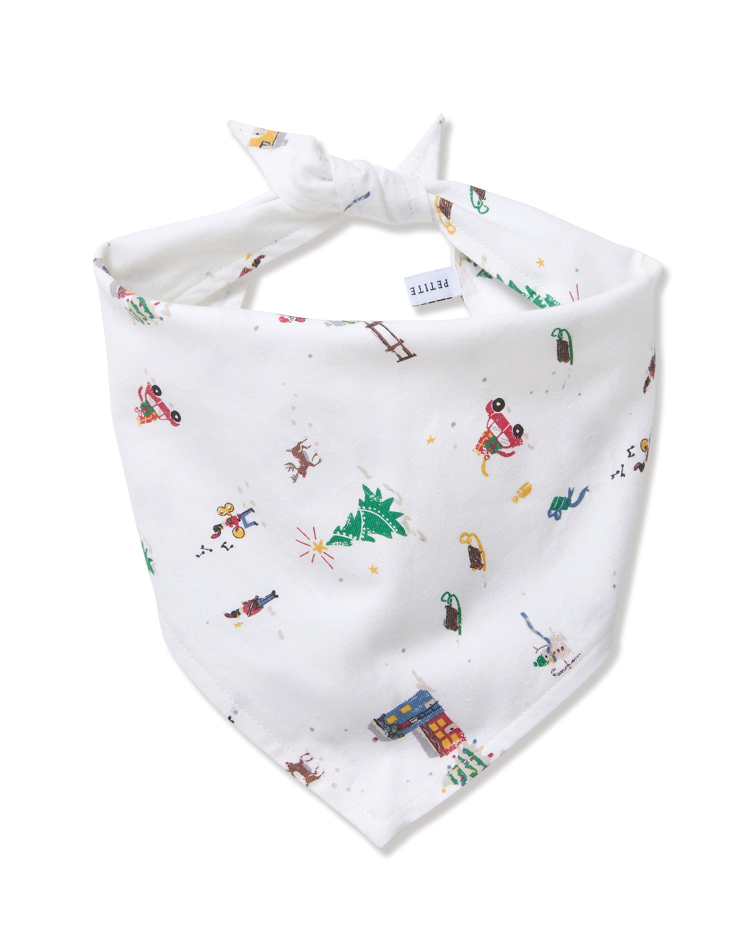 Dog Twill Bandana in Holiday Town