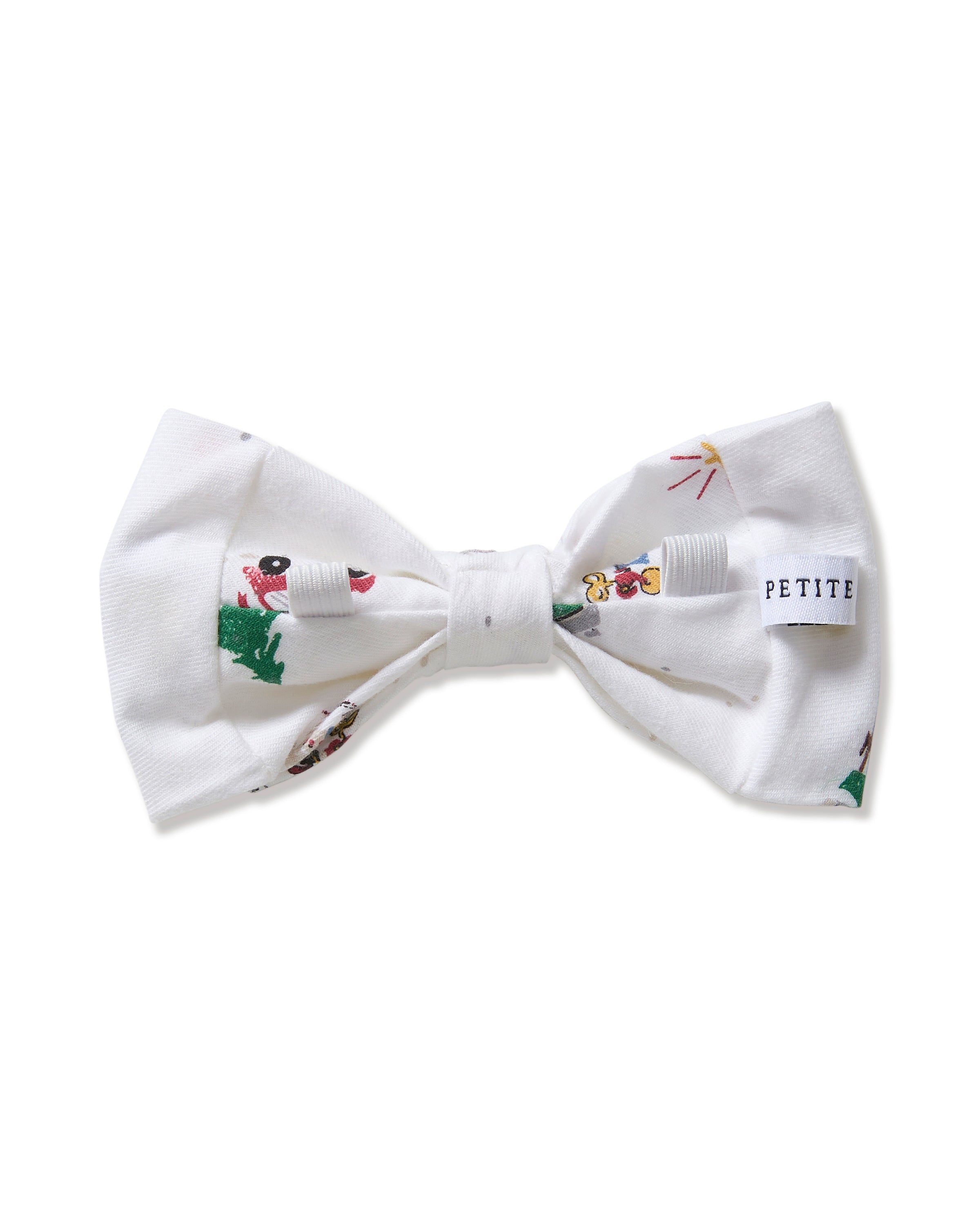 Dog Twill Bow Tie in Holiday Town