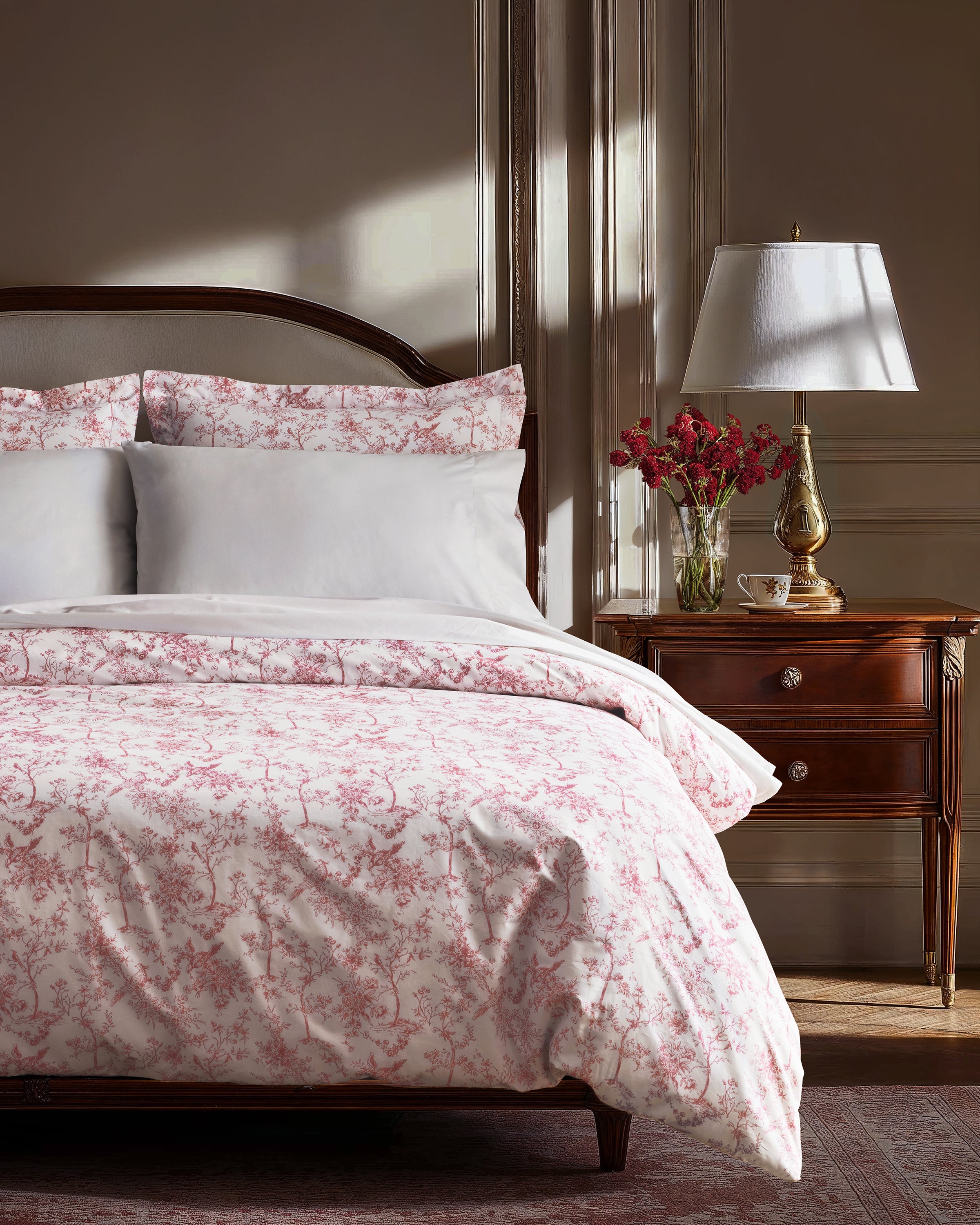 Pink Timeless Toile Bedding Set