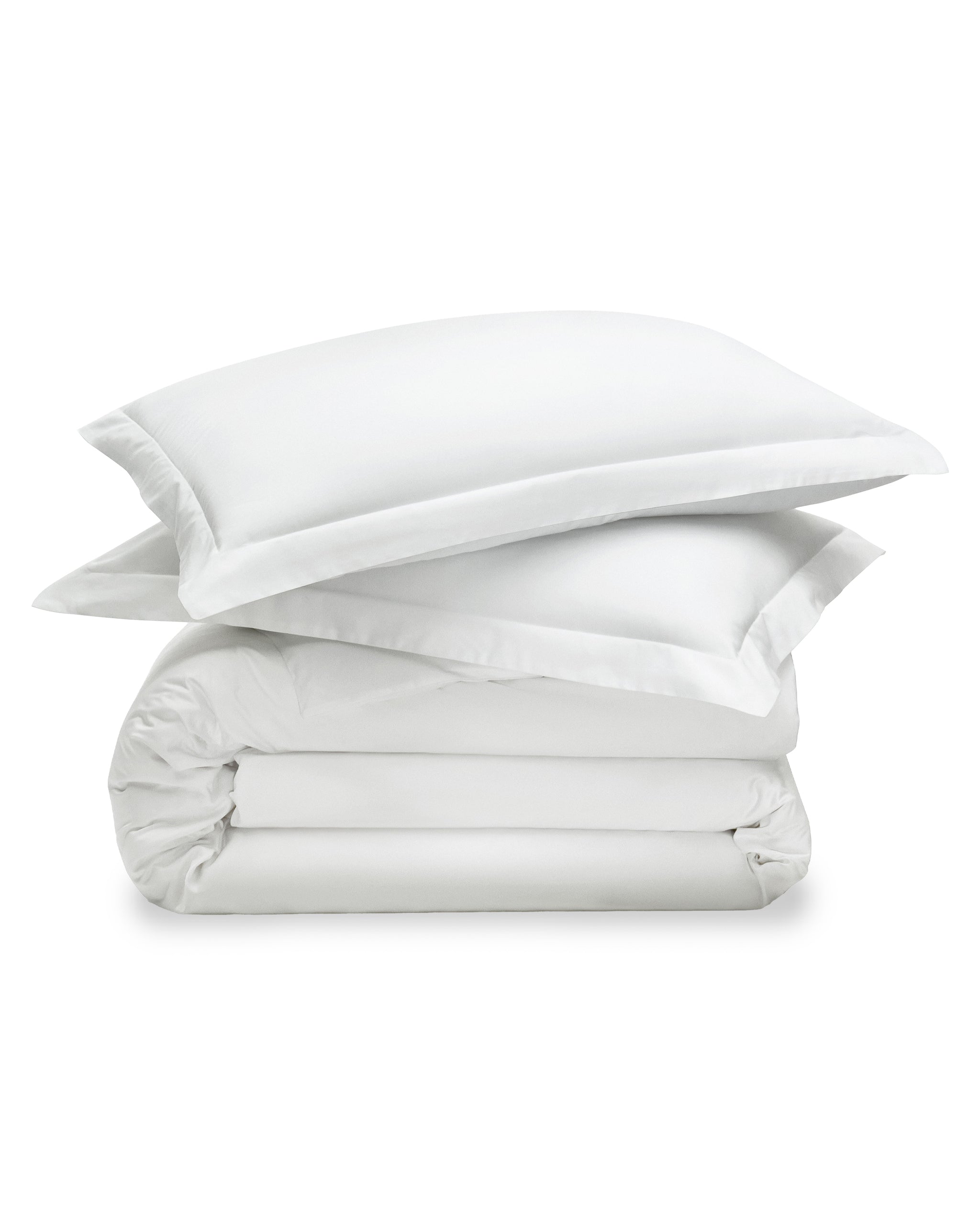 Luxe Premium Percale Duvet Set in White
