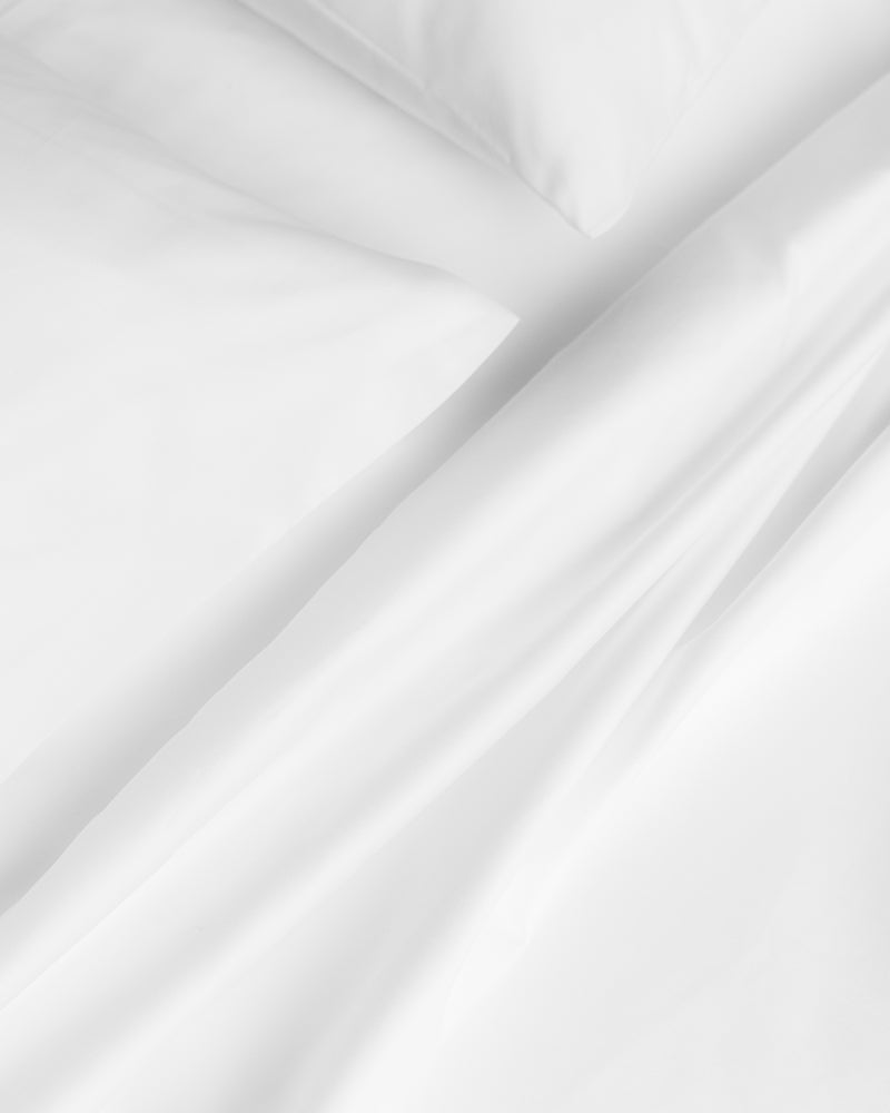 Luxe Premium Percale Duvet Set in White