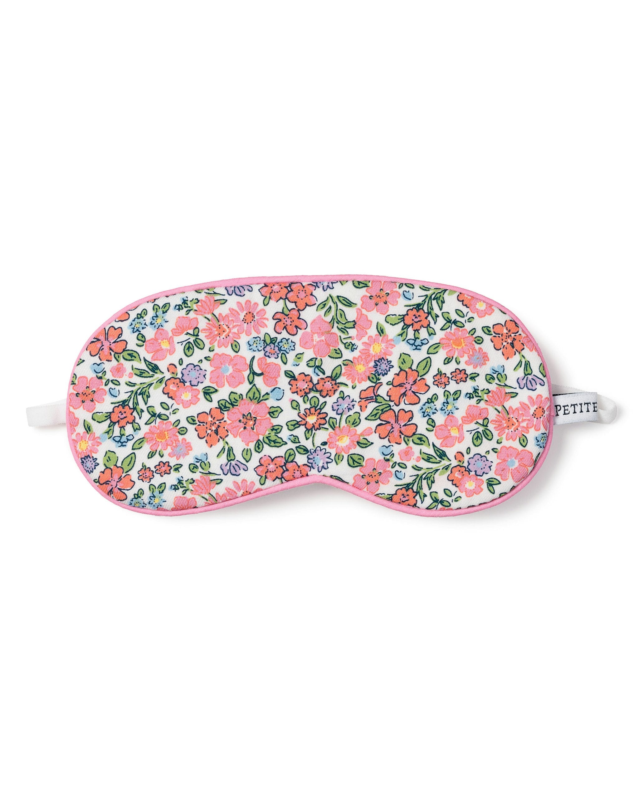 Kid's Twill Sleep Mask in Bluehearts in Fleurs de Rose#Color_Fleurs de Rose