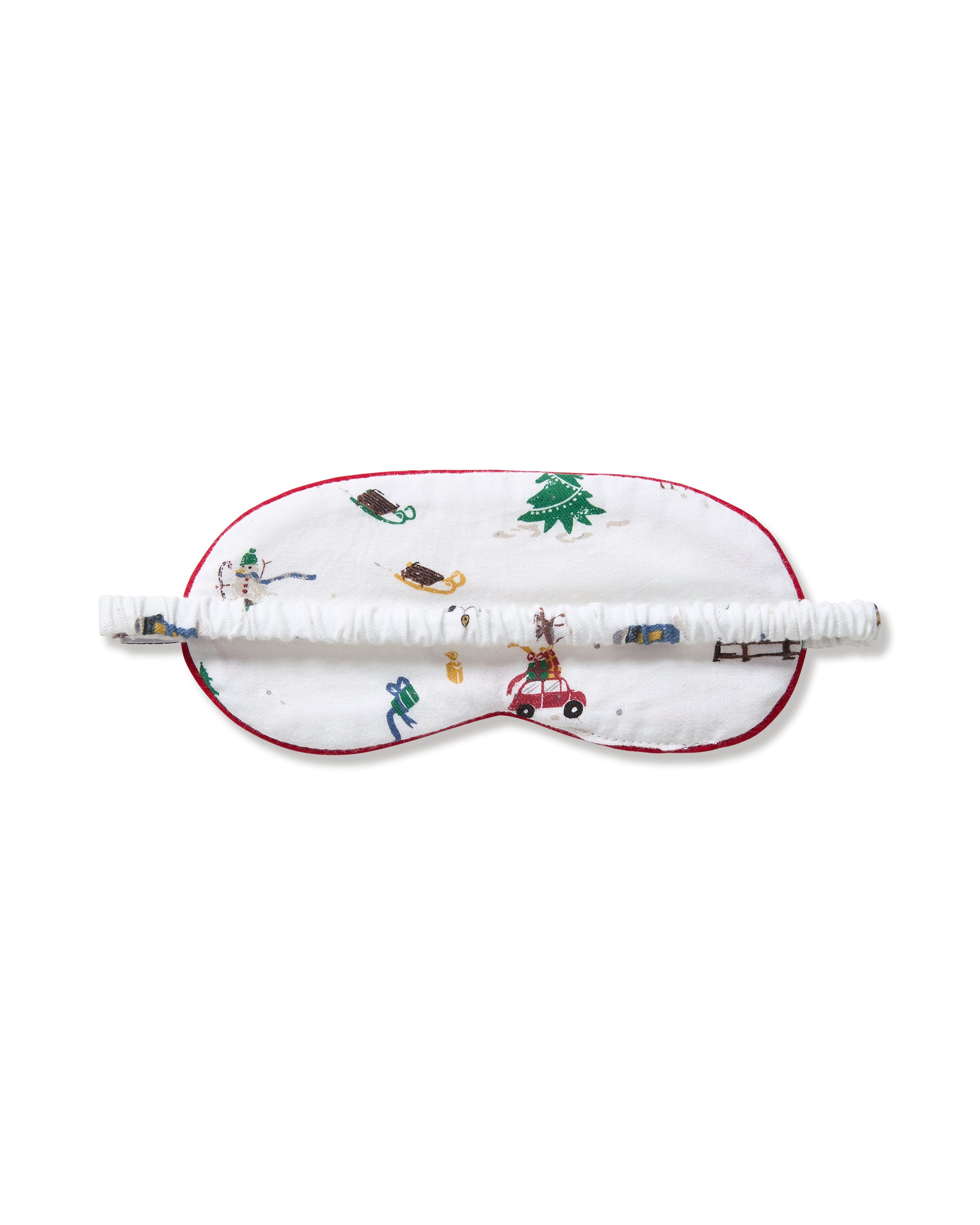 Kid's Twill Sleep Mask in Holiday Town