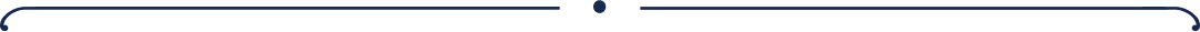 Design element, 2 navy lines seperted by a navy bullet point