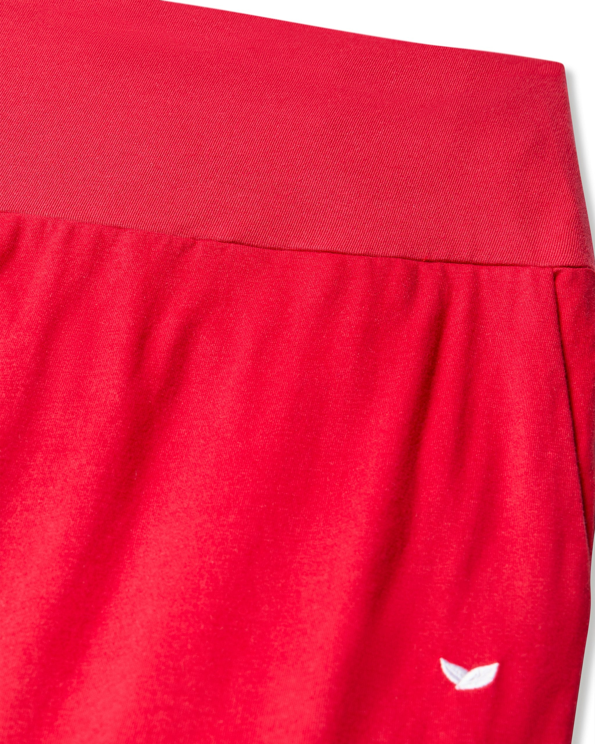Women's Pima Maternity Pants in Red in Red#Color_Red