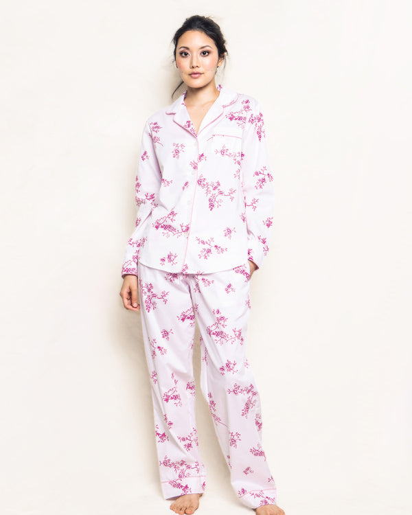Women's English Rose Floral Pajama Set