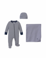 Welcome Home Baby Set - Navy Stripe