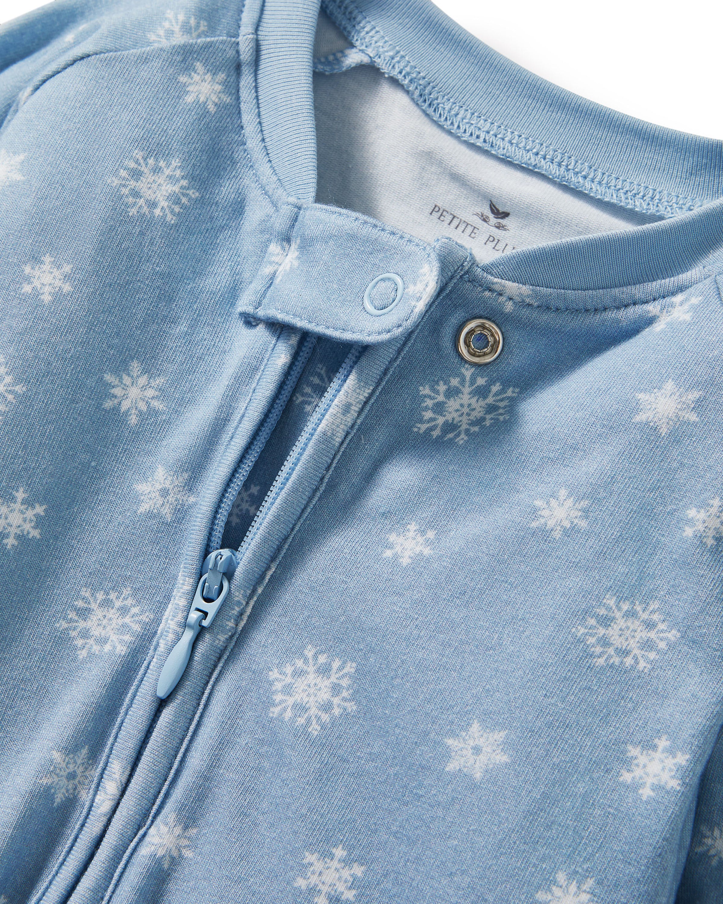 Baby's Pima Peekaboo Romper in Periwinkle Wonderland