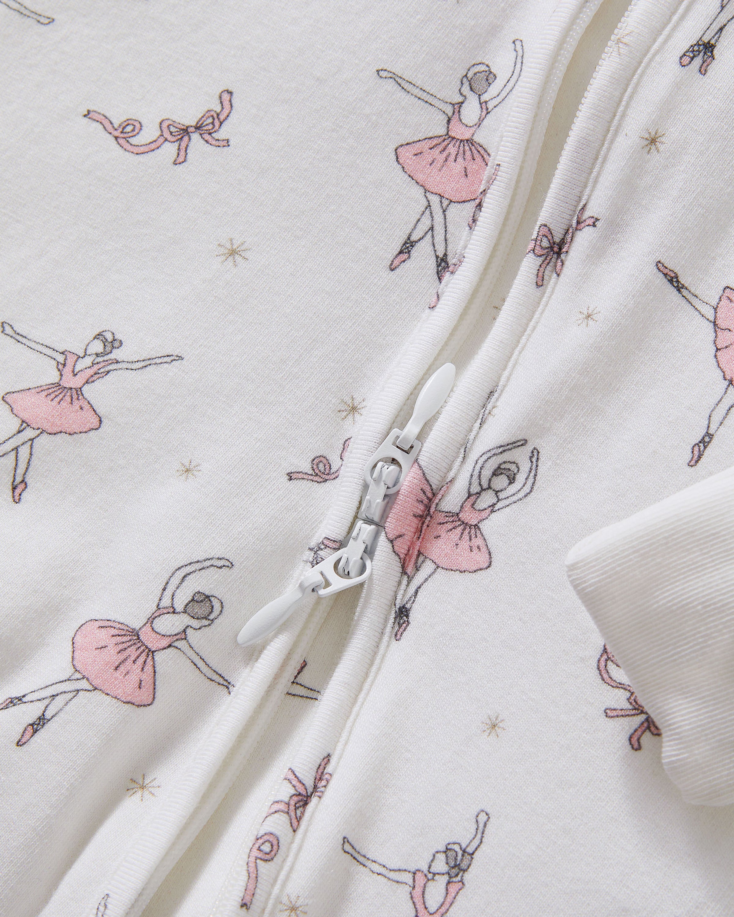Baby's Pima Peekaboo Romper in Sugar Plum Fairy