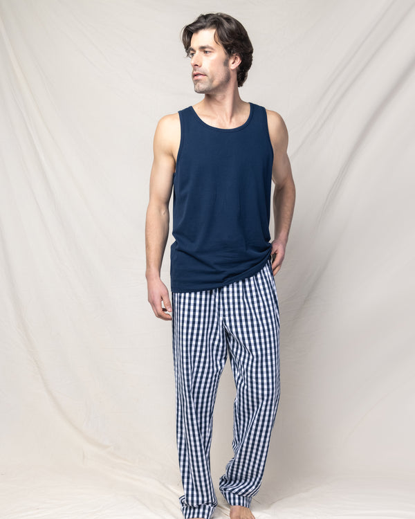 Pima Cotton Men's Navy Tank Top