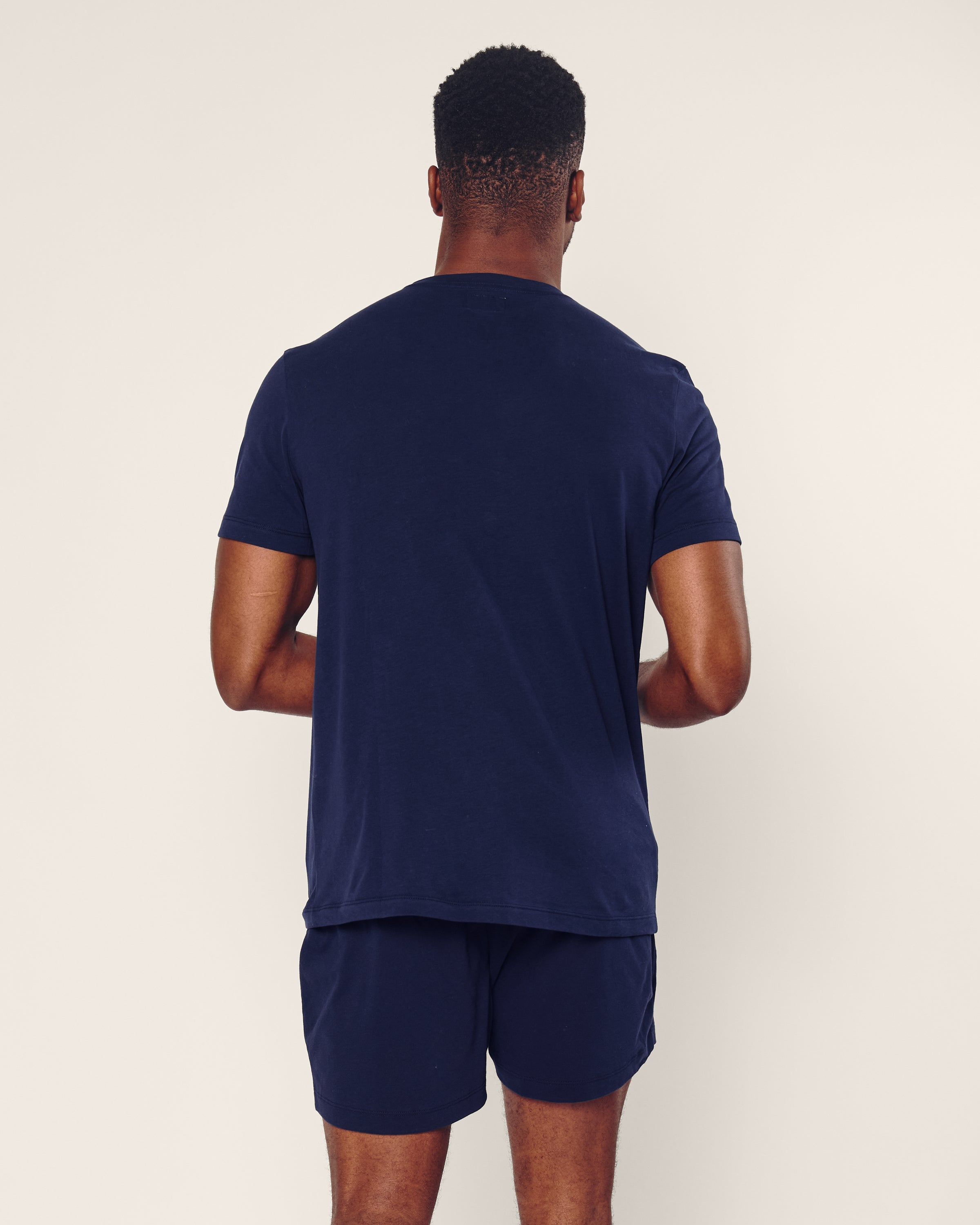 Bermuda Coast navy blue knitted shorts