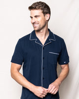 Pima Cotton Men's Navy Short Set