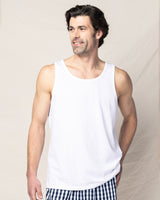 Pima Cotton Men's White Tank Top