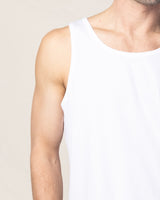 Pima Cotton Men's White Tank Top