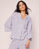 Petite Plume Pima Pajama Set in Navy French Ticking