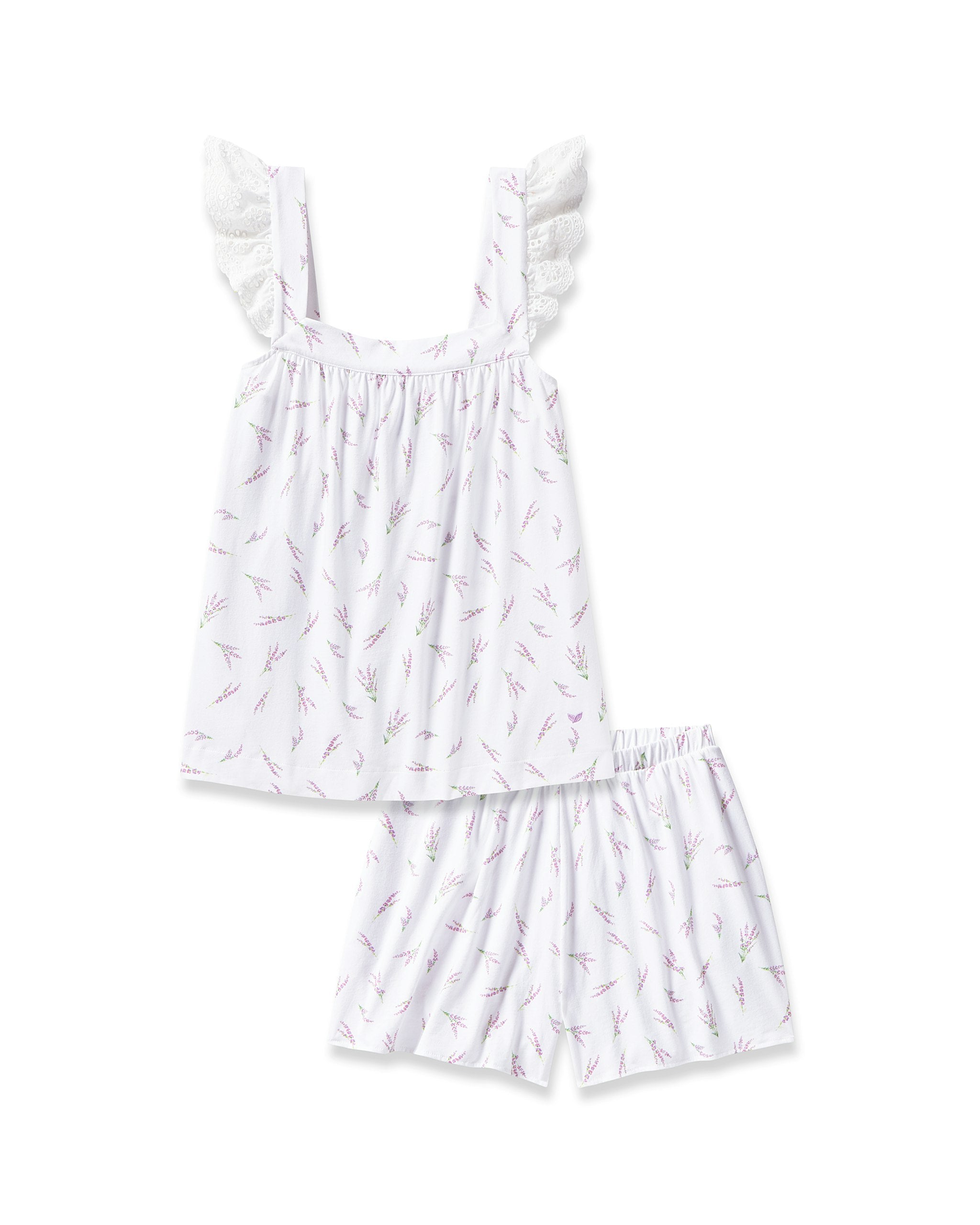 Women's Pima Clara Short Set in Navy in Fields of Provence#Colorway_Fields of Provence