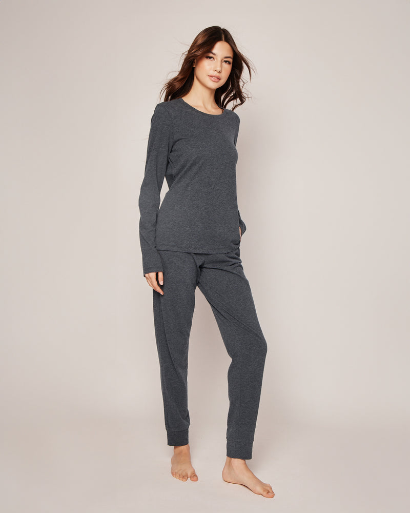 Women's Luxe Pima Dark Grey Lounge Pants