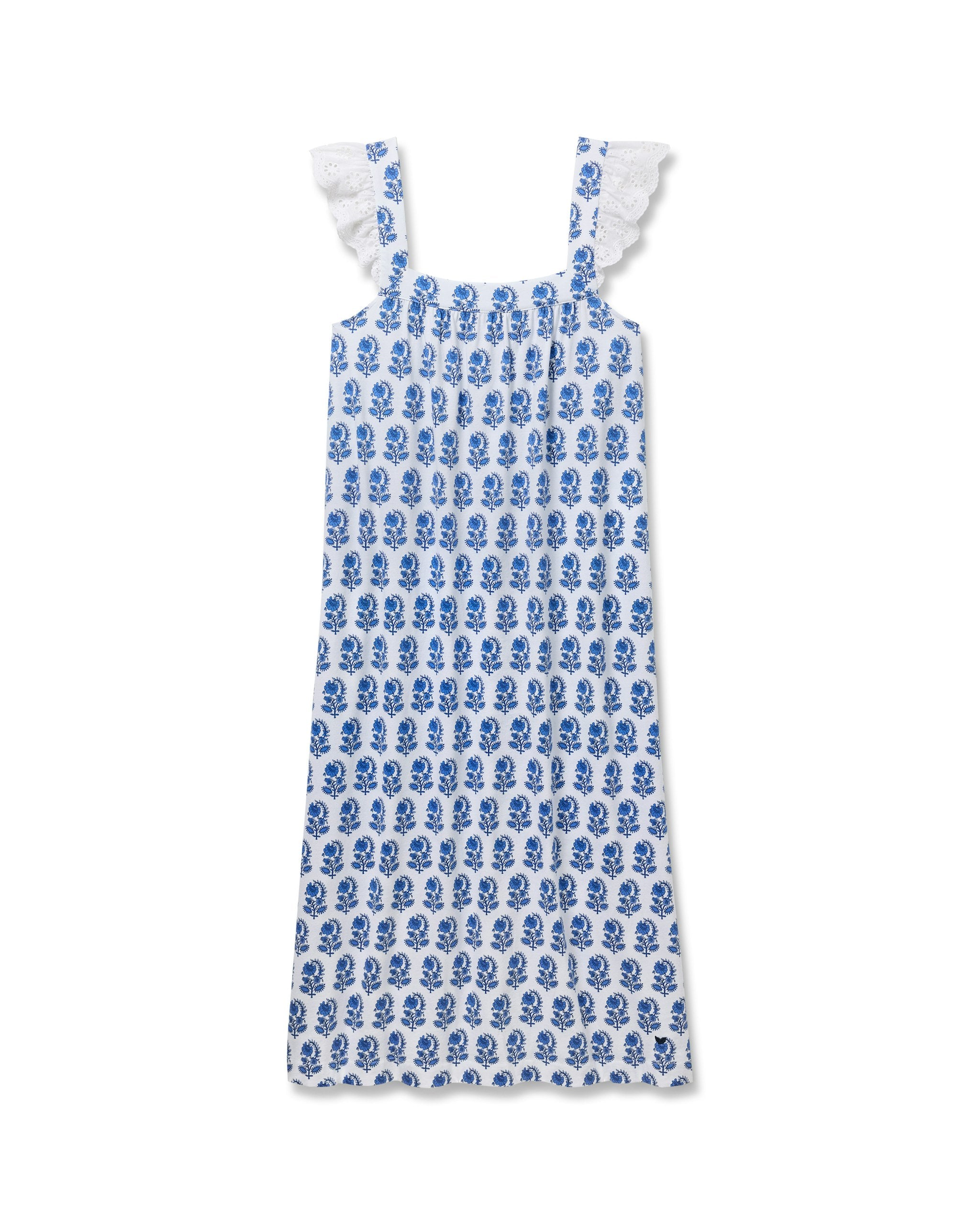 Women's Pima Clara Nightgown in Bristol Bay in Bristol Bay#Color_Bristol Bay