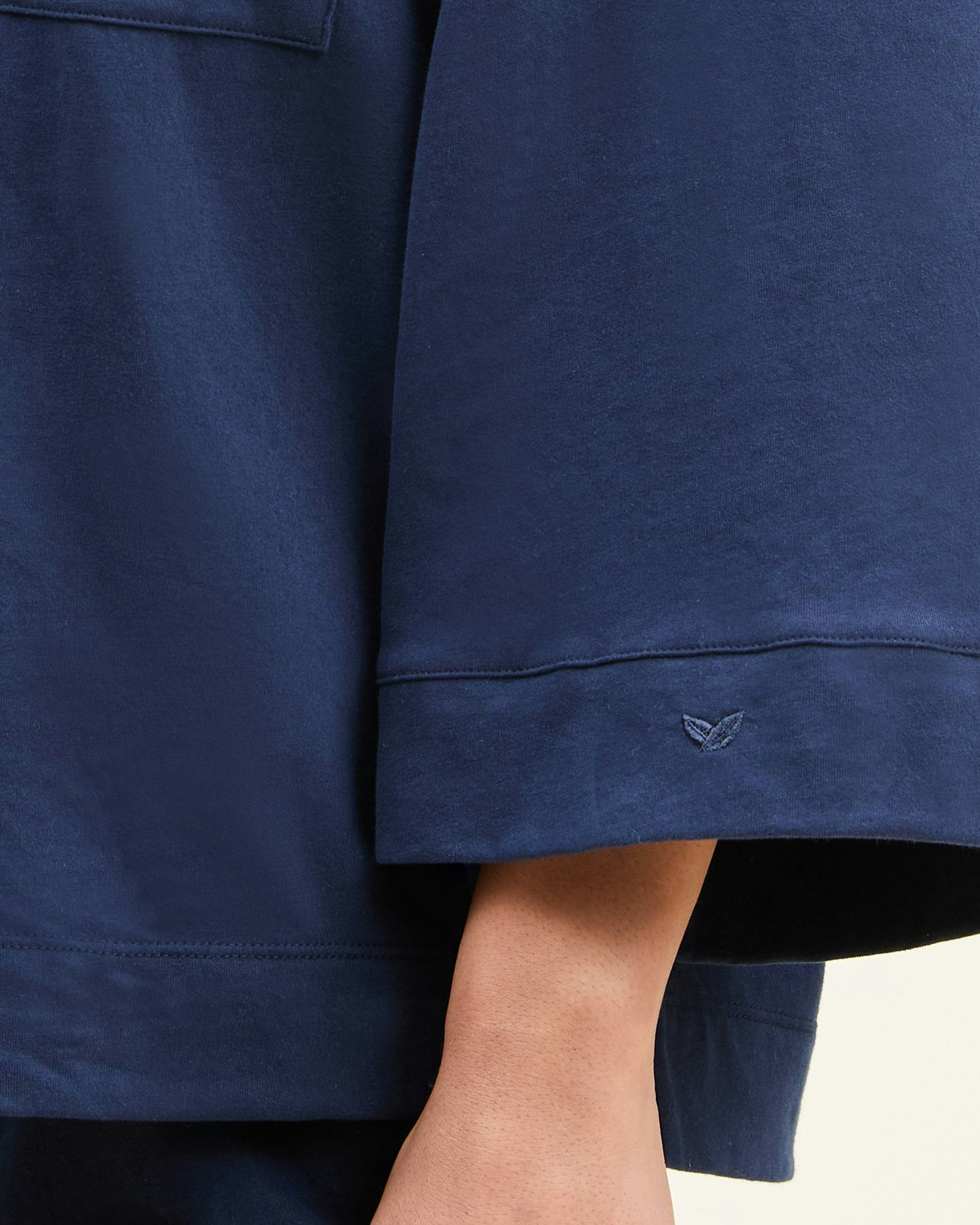 The Olivia Pima Short Set in Navy in Navy#Color_Navy