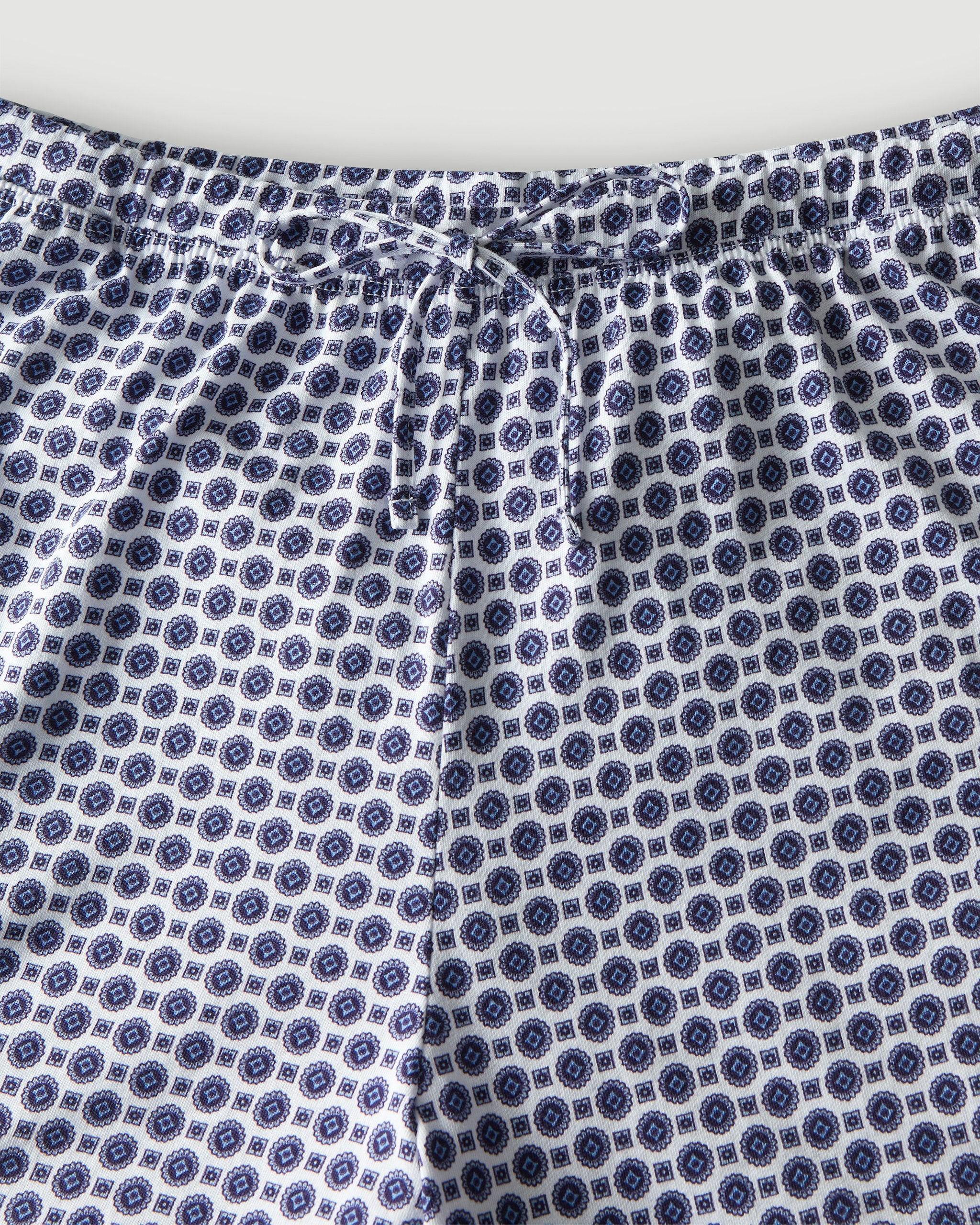 The Olivia Pima Short Set in Navy in Navy Foulard#Color_Navy Foulard