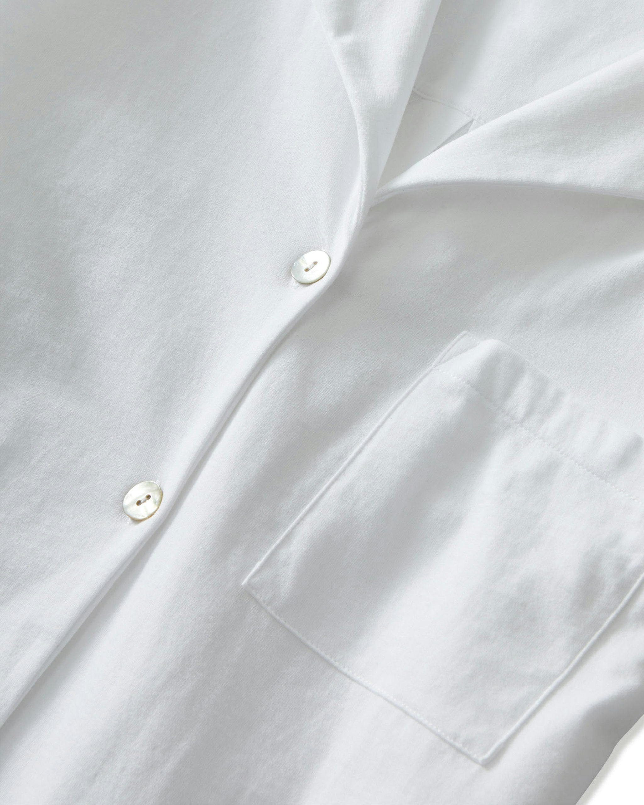 The Olivia Pima Short Set in Navy in White#Color_White