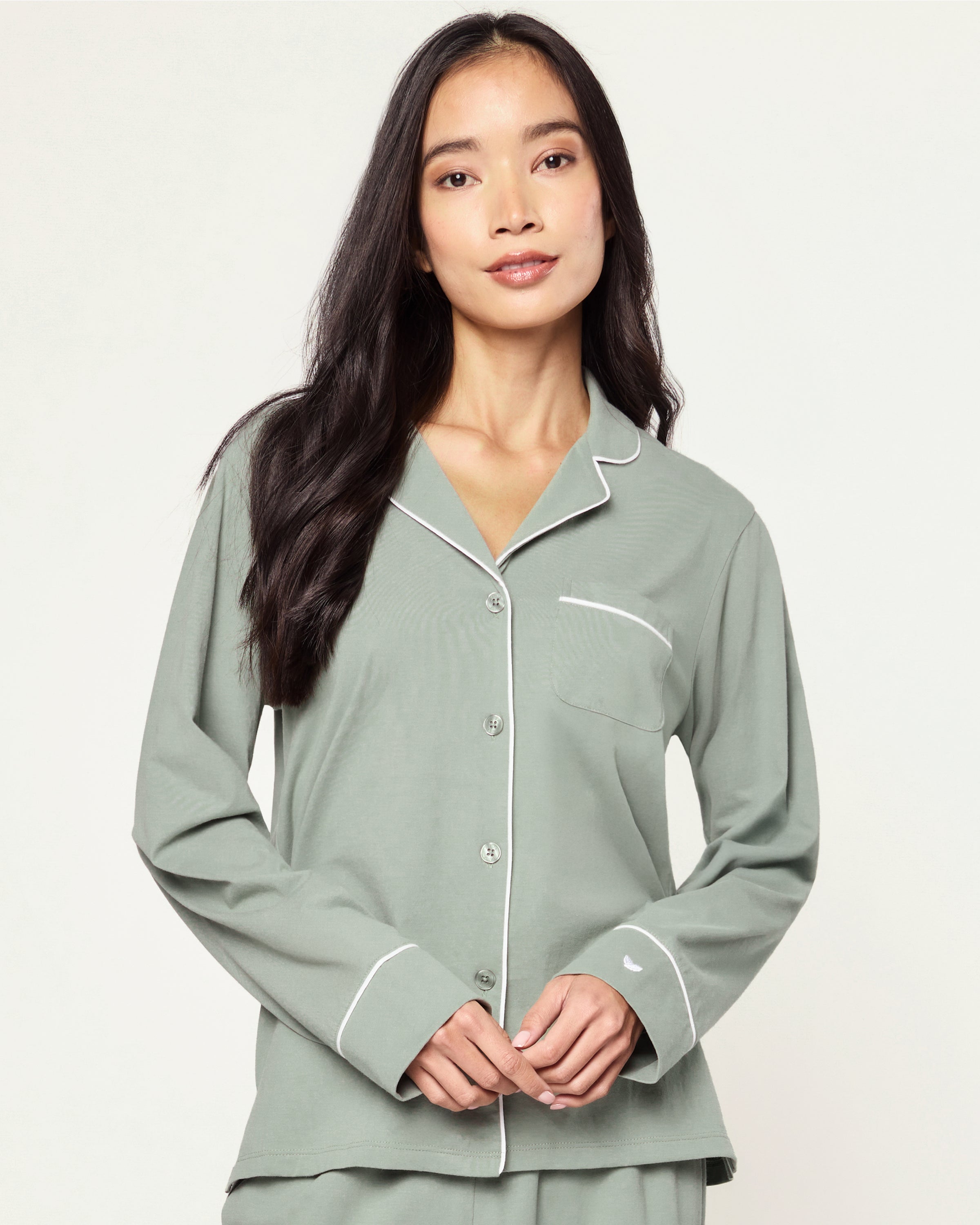 Women's Pima Pajama Set in Sage