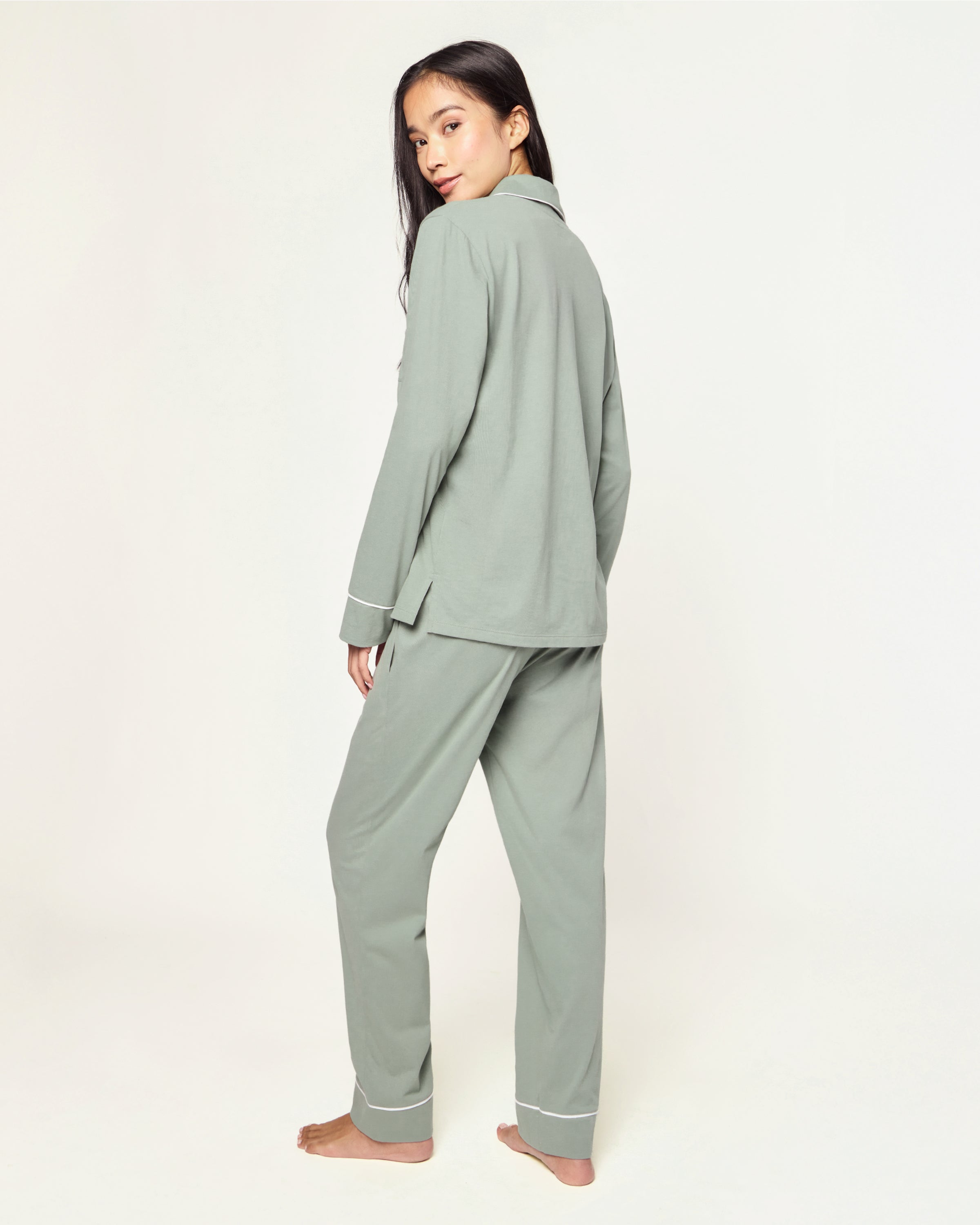 Women's Pima Pajama Set in Sage