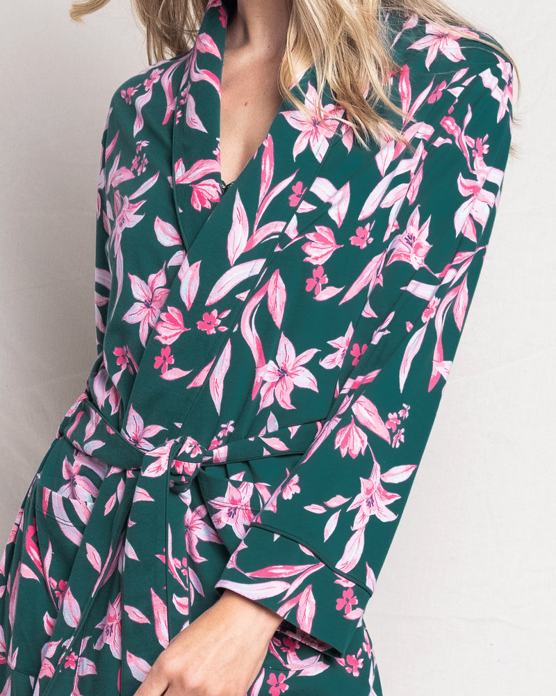 Luxe Pima Cotton Amalfi Floral Robe
