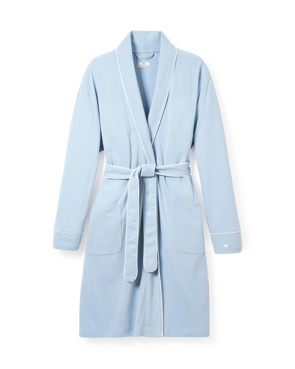 Women's Pima Robe in Periwinkle in Periwinkle#Color_Periwinkle