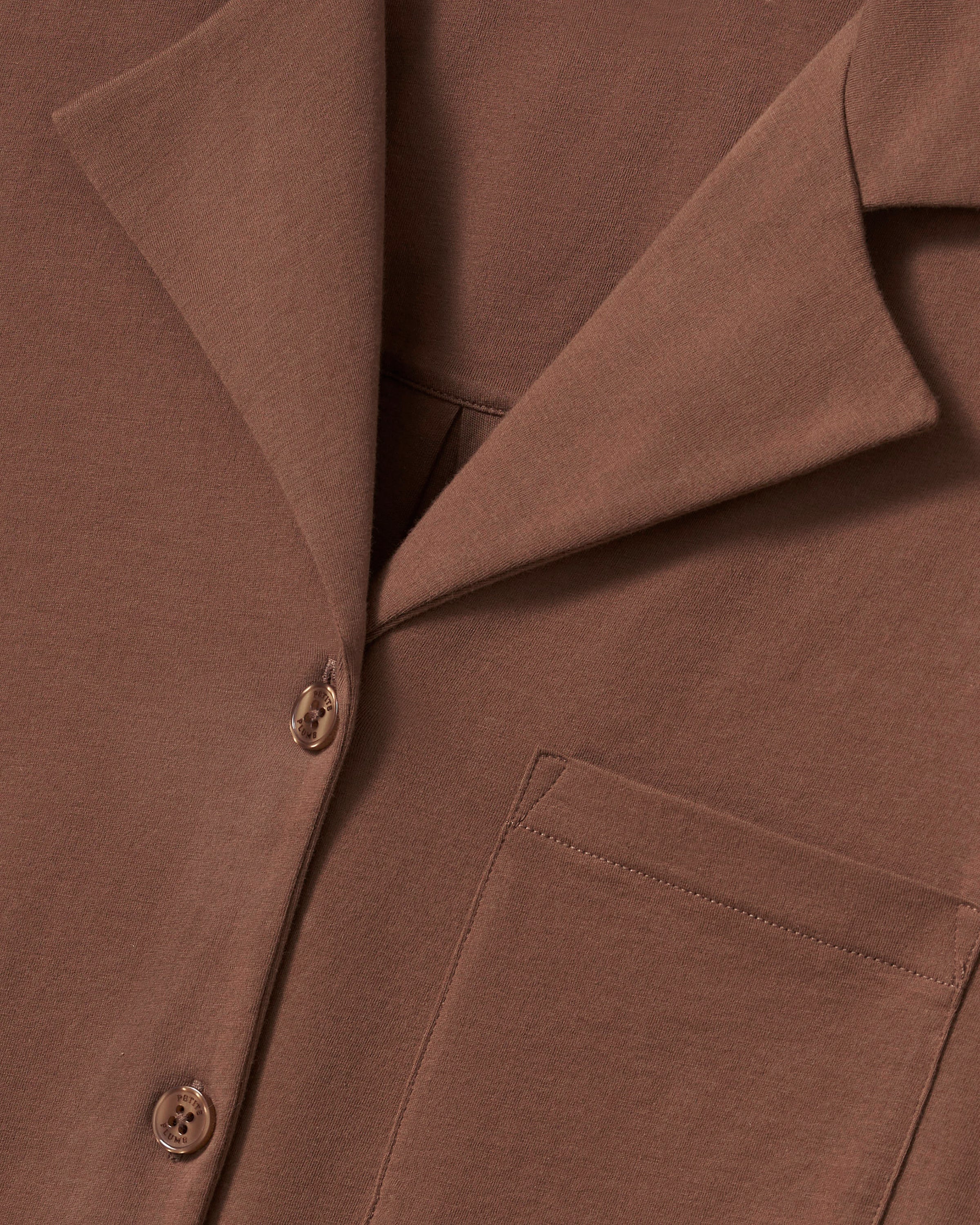 The Olivia Wide Leg Lightweight Pima Pajama Set in Chocolate Brown