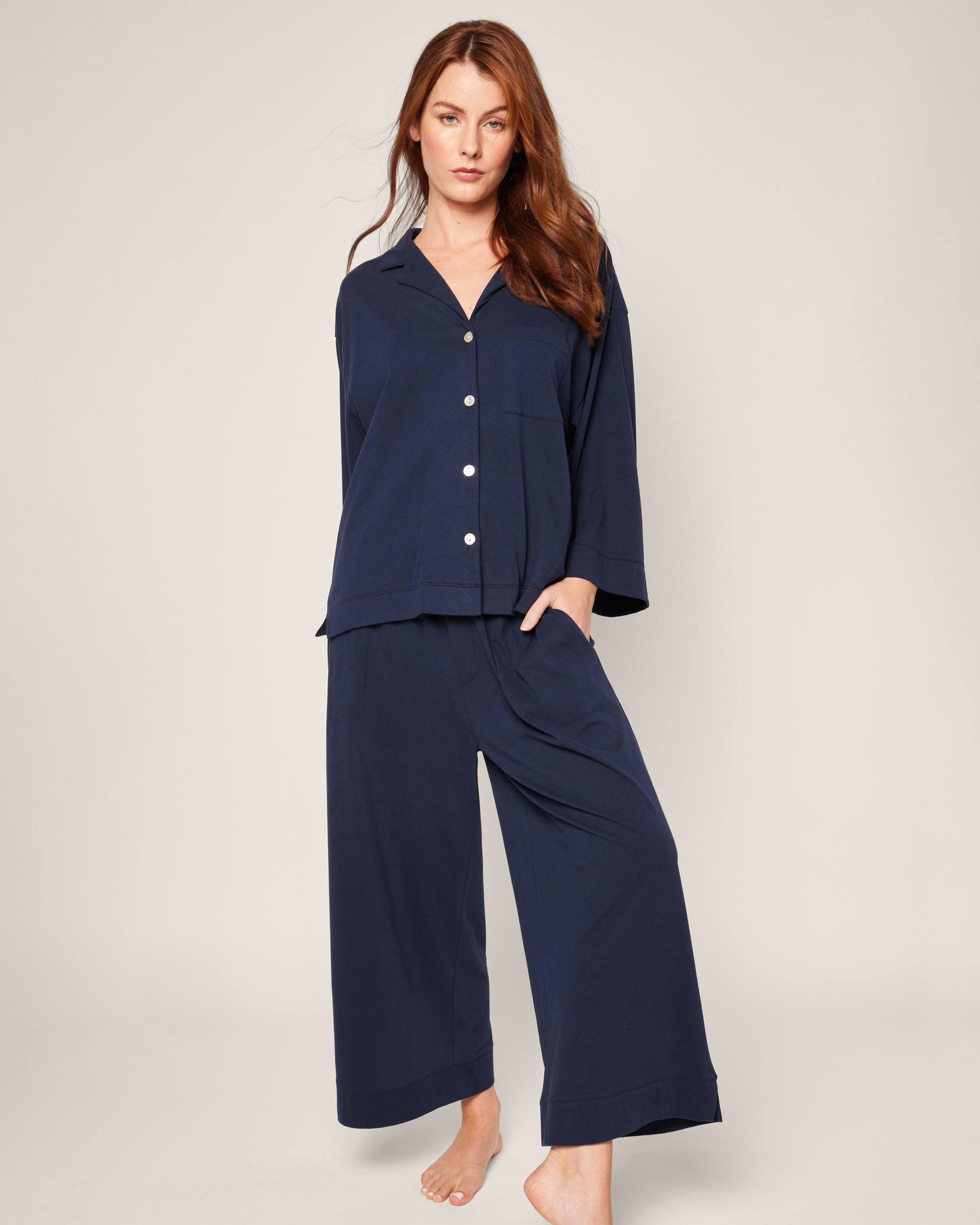 Olivia Wide Leg Pima Pajama