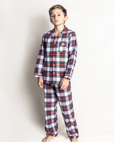 Kid's Brushed Cotton Pajama Set in Balmoral Tartan