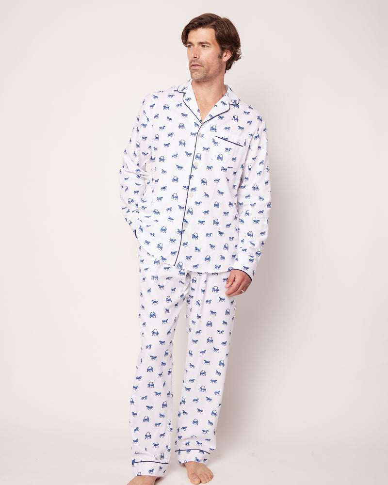 Men's Twill Pajama Set in The Equestrian
