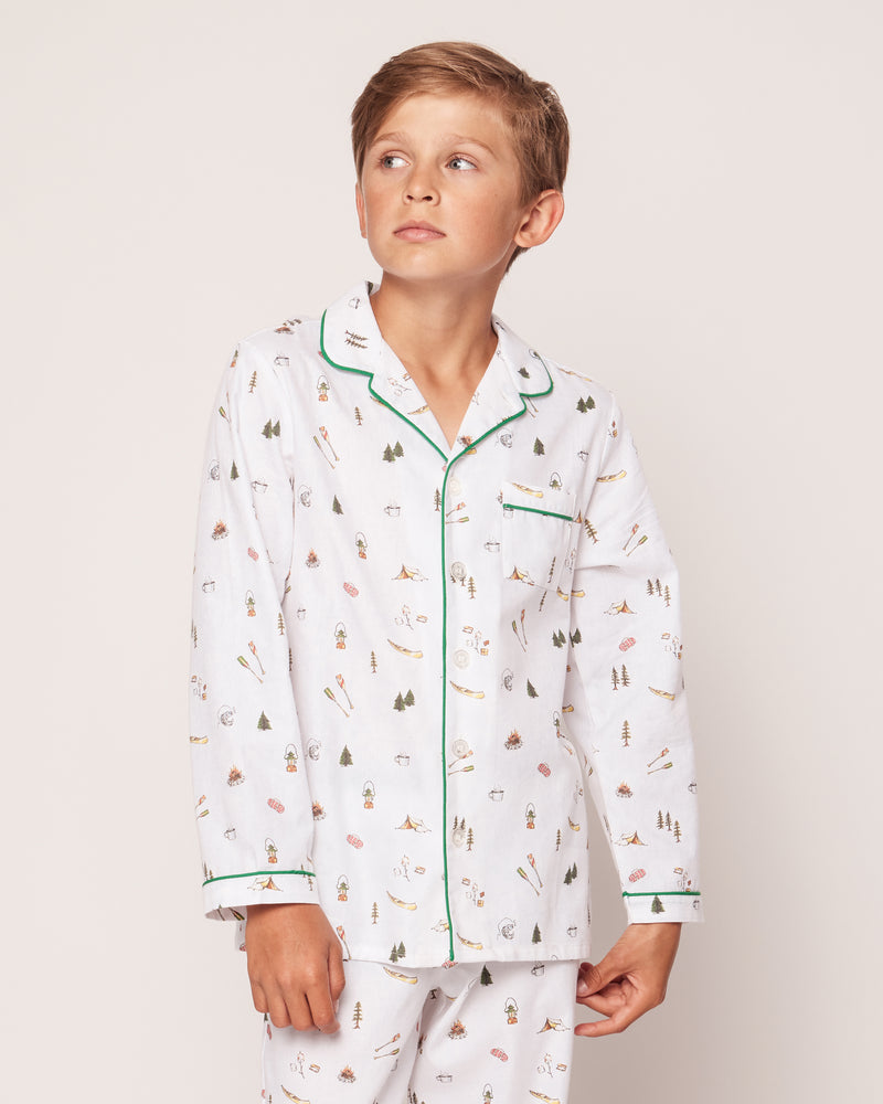 Kid's Twill Pajama Set in The Great Outdoors