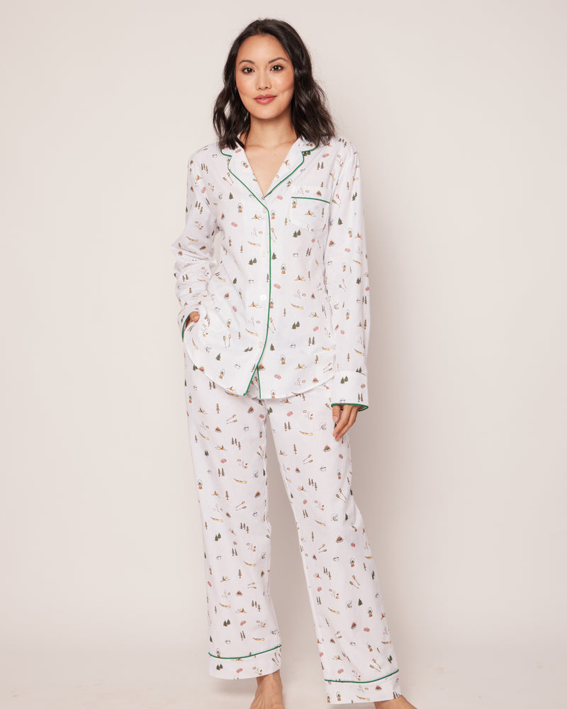 Women's Twill Pajama Set in The Great Outdoors