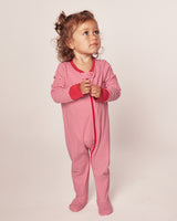 100% Pima Cotton Red Stripe Romper