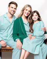 Children's Emerald Ticking Delphine Nightgown