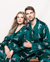 100% Mulberry Silk Panthère de Luxe Long Robe