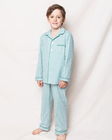 Children's Emerald Ticking Pajama Set