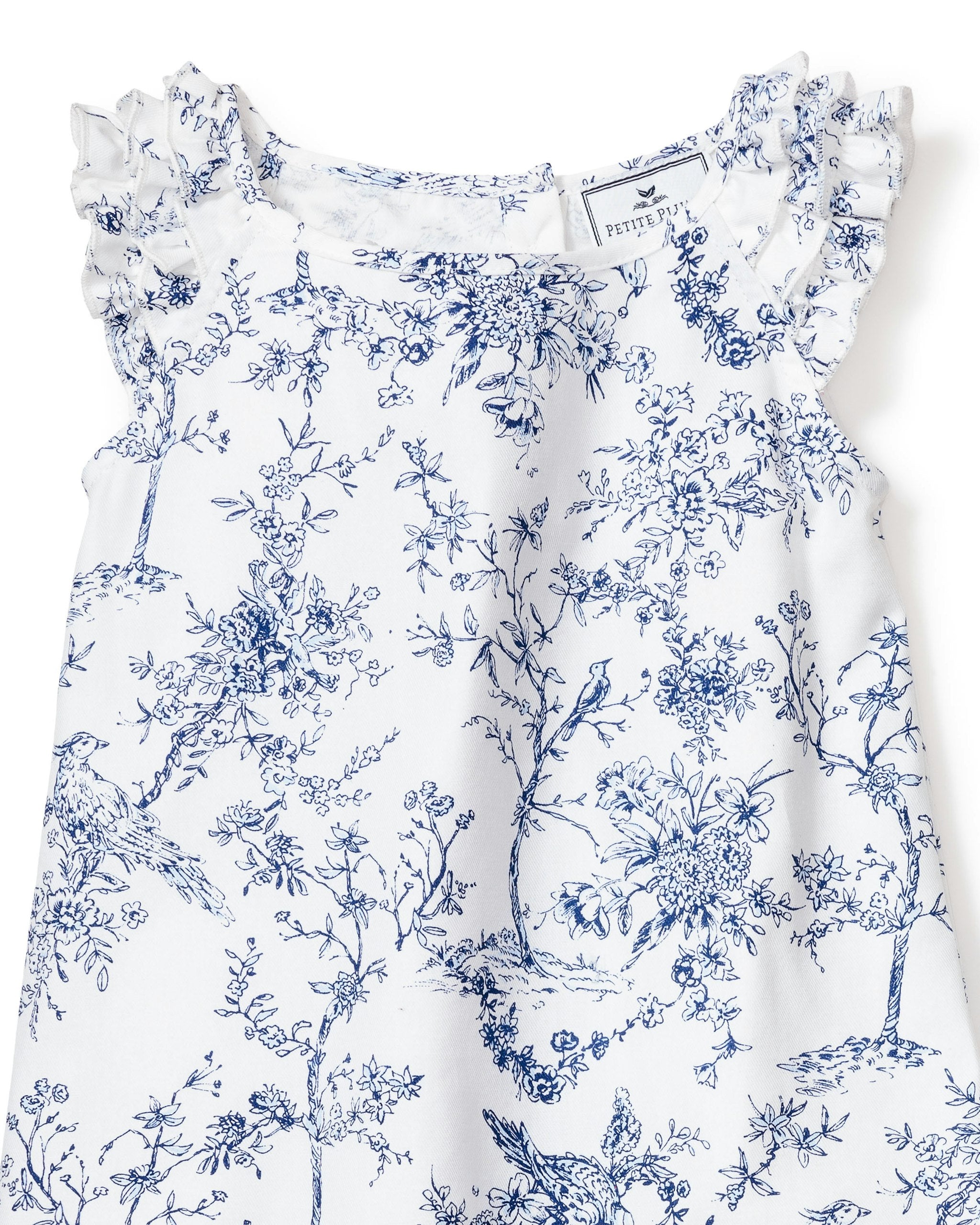 Girl's Twill Amelie Short Set in Timeless Toile in Timeless Toile#Color_Timeless Toile