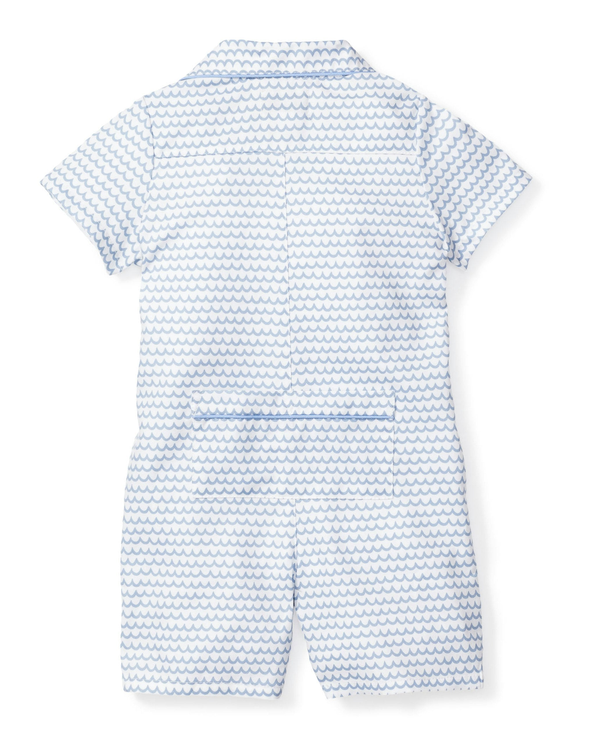 Baby's Twill Summer Romper in La Mer in La Mer#Color_La Mer