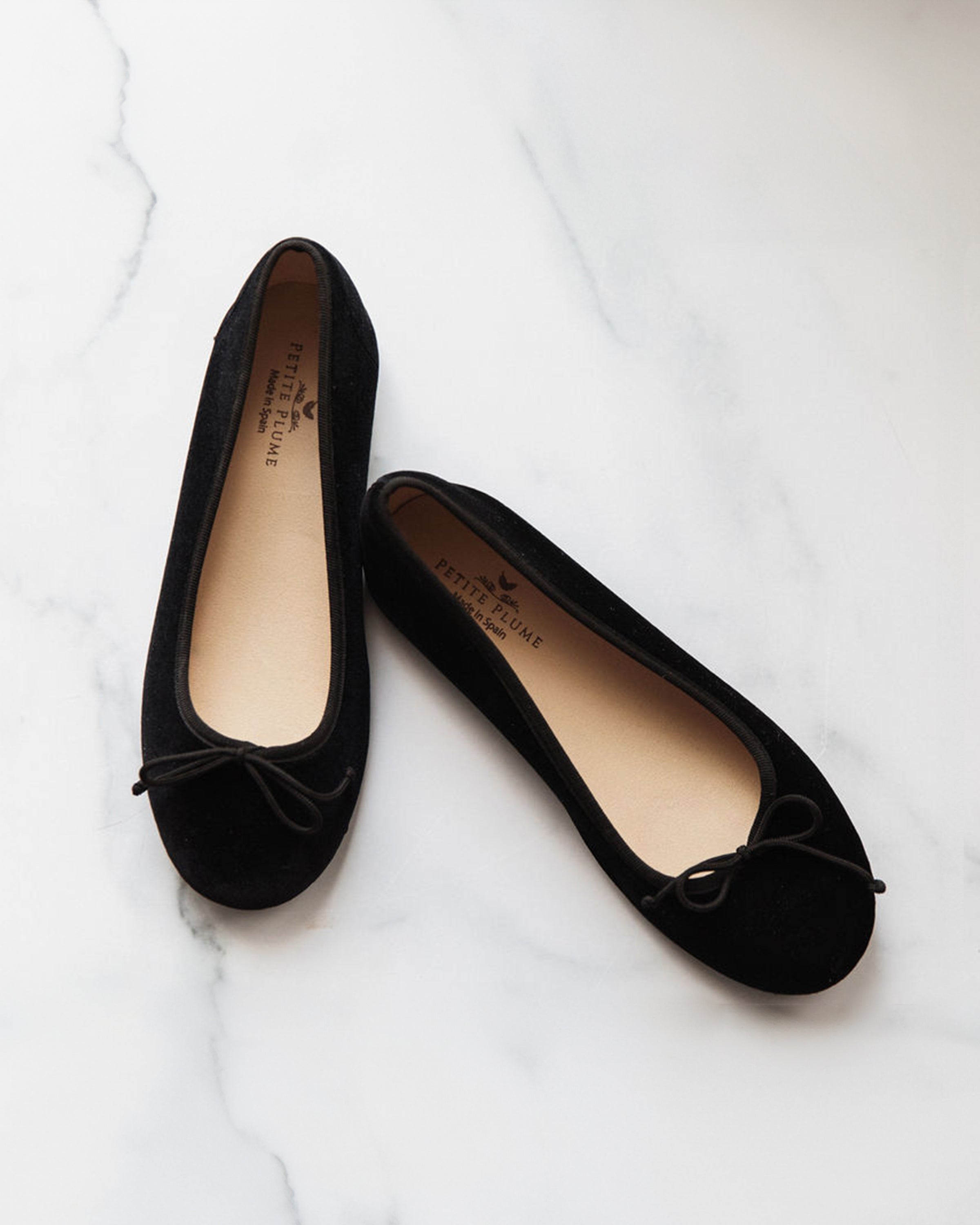 Kid s Juliette Ballet Slipper in Black Velvet