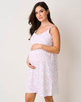 Luxe Pima Dorset Floral Maternity Nightgown