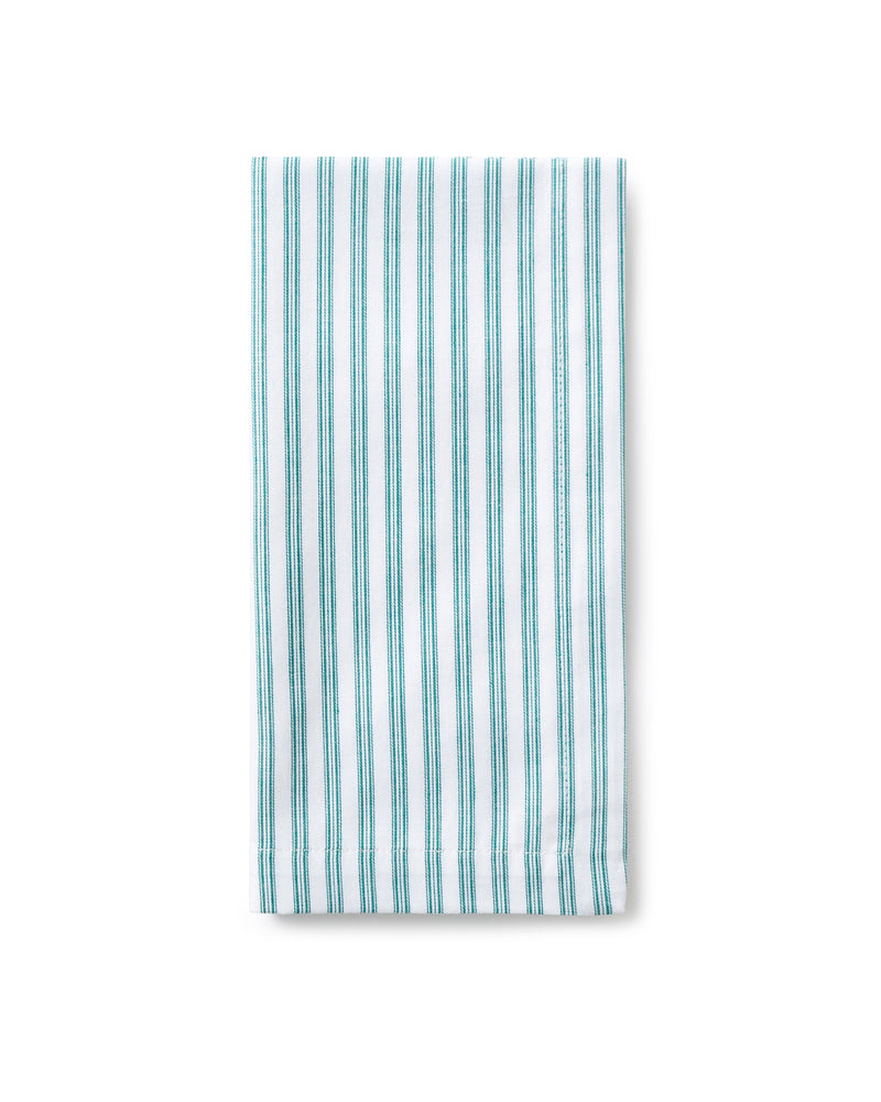 Signature Emerald Ticking Table Linen