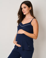Luxe Pima Navy Maternity Camisole