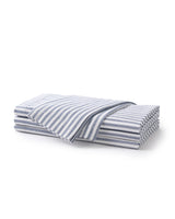 Signature Navy French Ticking Table Linen