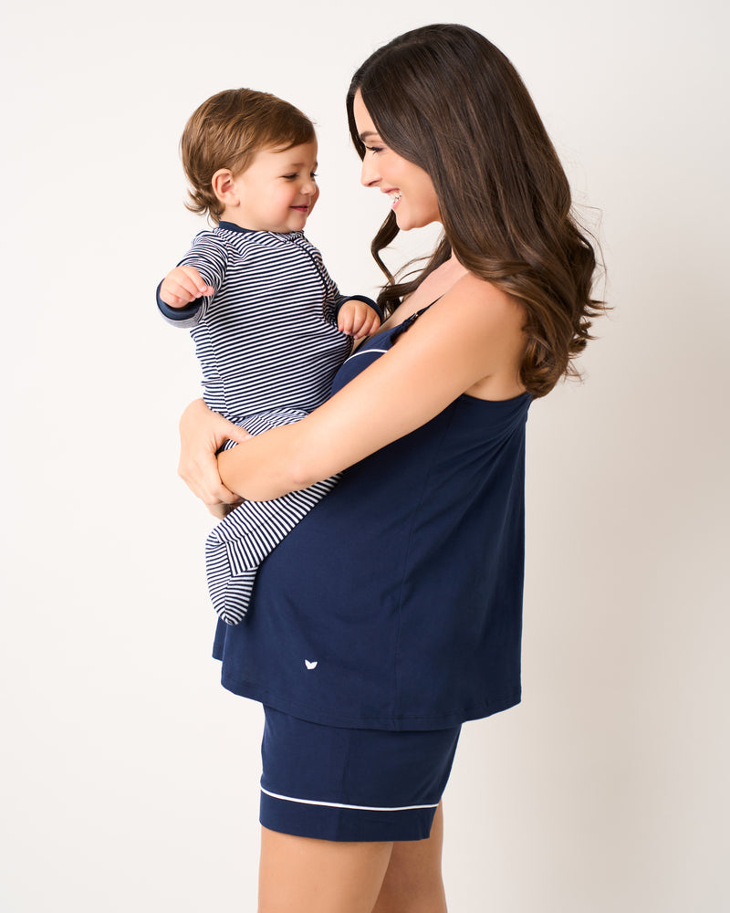 Women's Pima Maternity Camisole in Navy