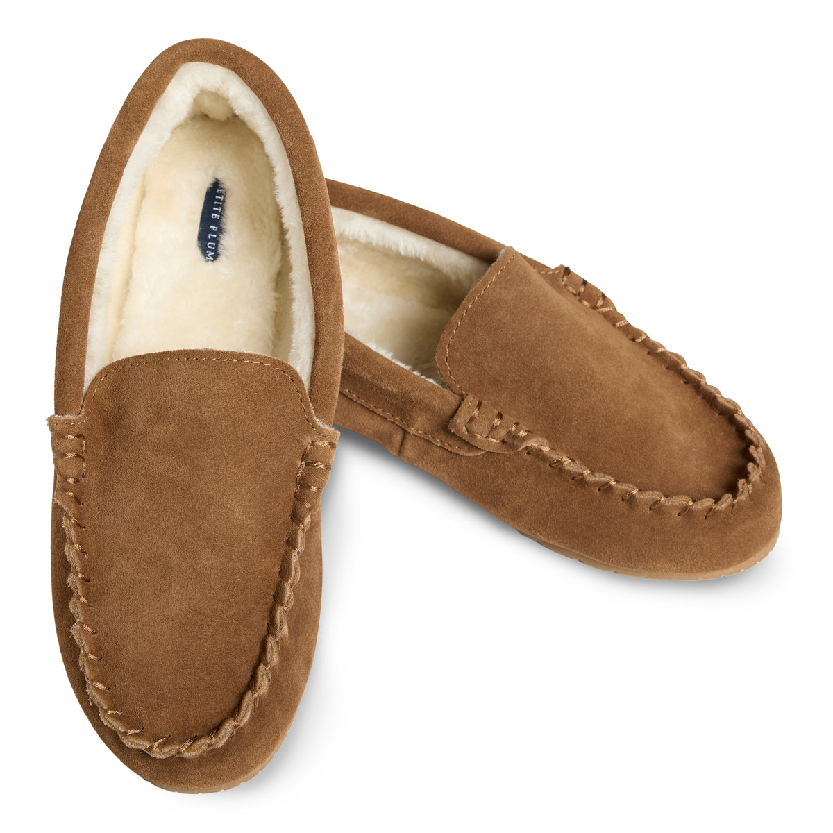 Plymouth Mocs Lined Tan Suede Moccasin Slippers for Men Size 10 Amazon.com | Parfeying Men main image 3