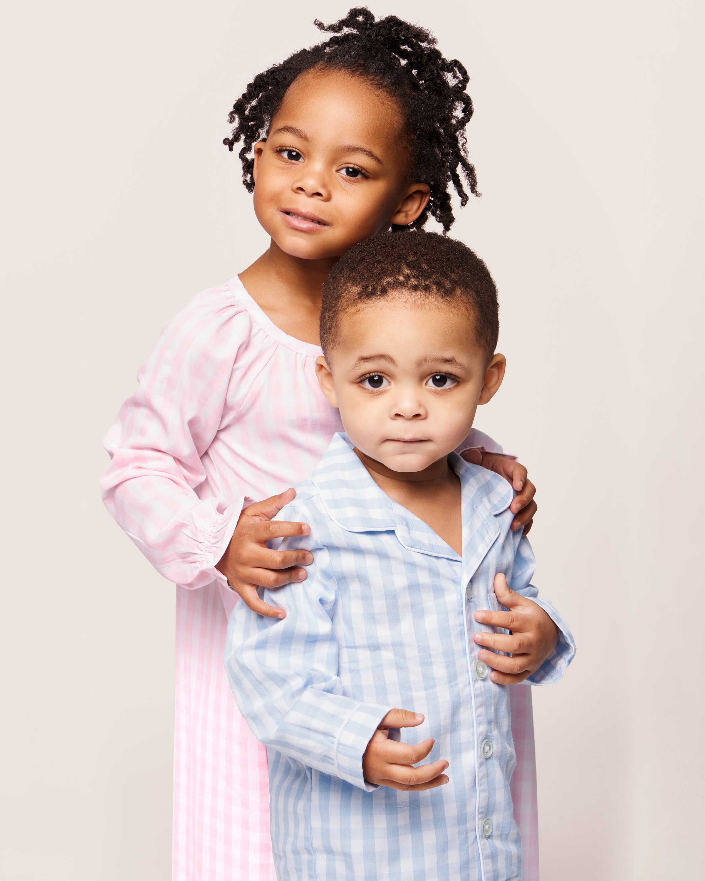 Children's Pink Gingham Delphine Nightgown | Petite Plume